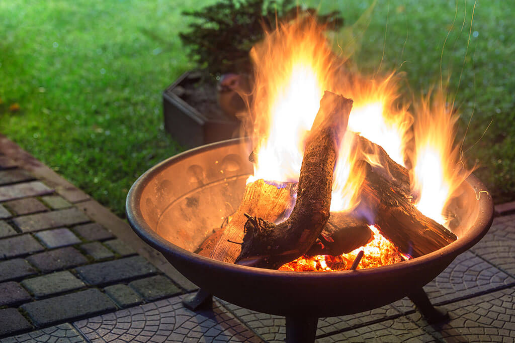 Feuerstelle im Garten